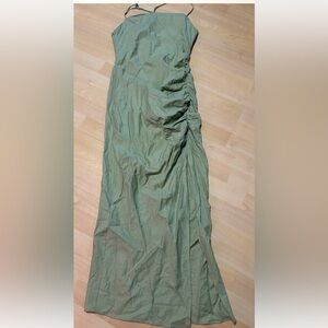 Zara Misses Sleeveless Linen Blend Dress M